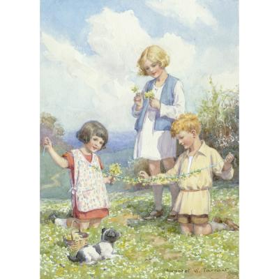 Margaret Tarrant-Making the Cowslip Ball